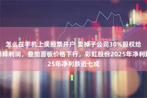 怎么在手机上买股票开户 卖掉子公司30%股权给京东方稀释利润，叠加面板价格下行，彩虹股份2025年净利跌近七成